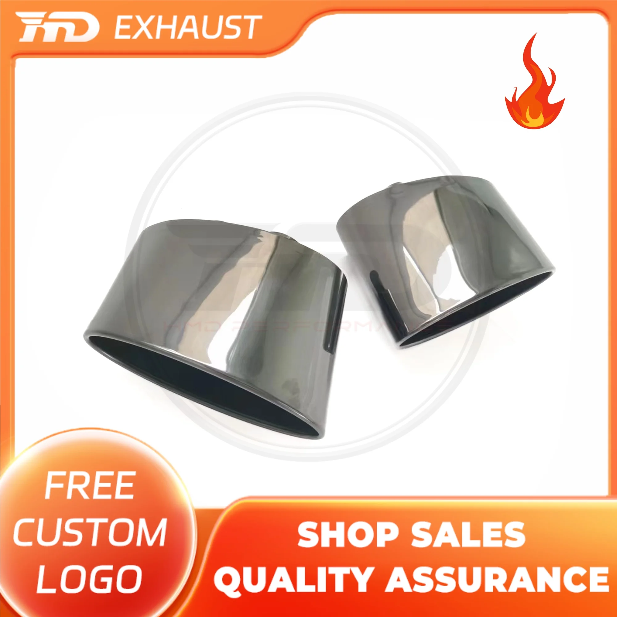 

HMD Exclusive Customization Stainless Steel Black Tips Easy Install For Audi RS Exhaust System Auto Parts