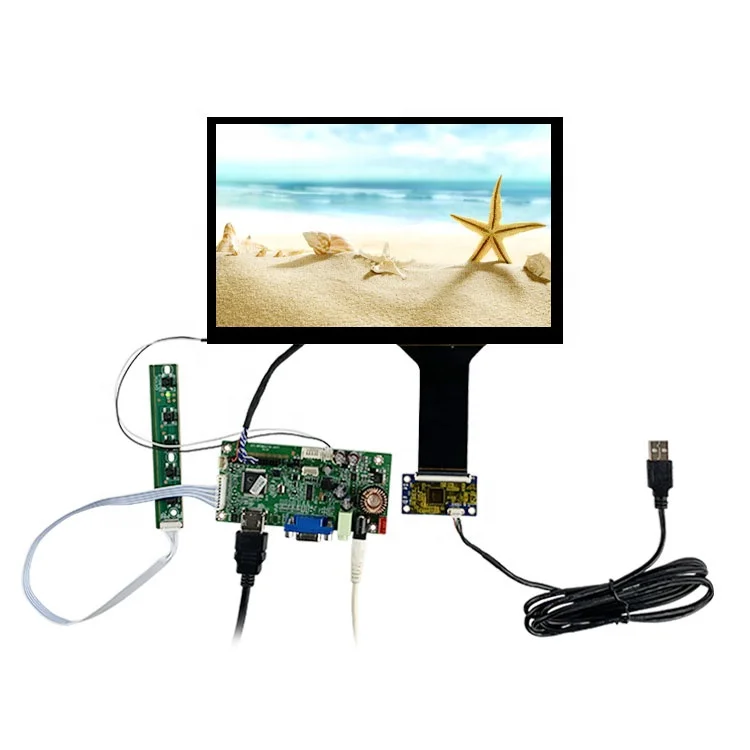 More than 1200cd/m2 high brightness 10-point touch function screen 10.1 inch 1280 * 800 LCD module