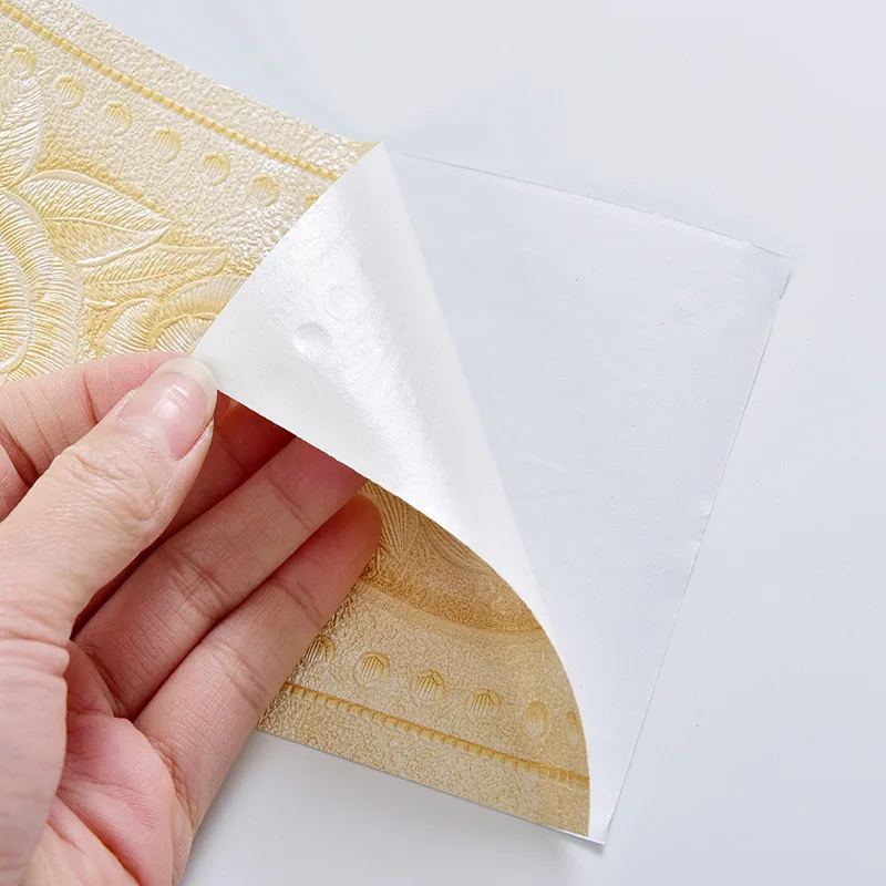 Self-Adhesive Wall Border Tape 10.6cm Wide 5m Long PVC, Waterproof Baseboard for Kitchen Bathroom, Home Protection DIY