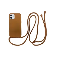 Crossbody Necklace Strap Lanyard Cord Silicone Phone Case for Iphone 16 15 13 12 Pro Max 11 Pro X XR XS Max 6S 7 8 15 Plus Cover
