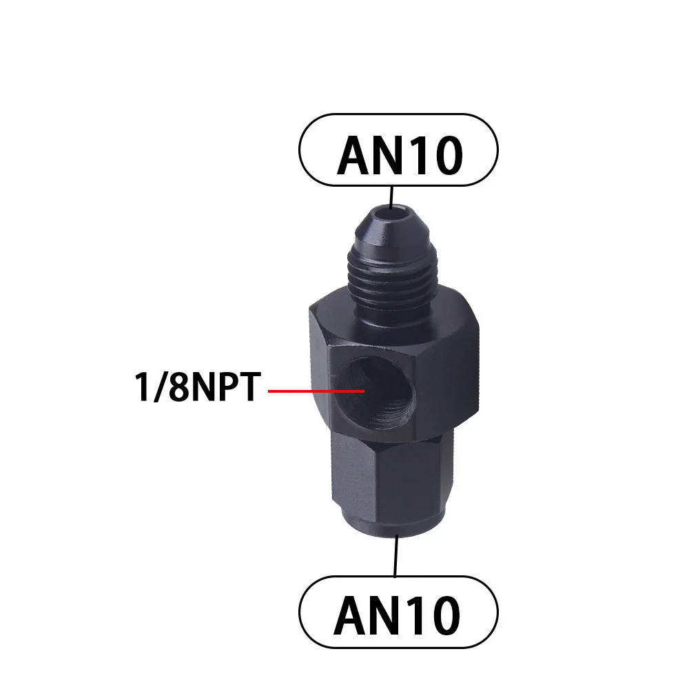 Image of AN4 AN6 AN8 AN10 AN12A N16 1/8" NPT AN Drehgelenk-Verbindung für Ölmessgerät-Sensor-Seitenanschlussadapter Legierungs-Flare-Fitting-Teil