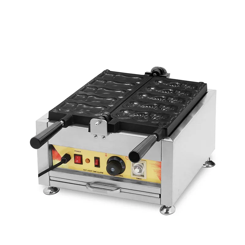 ที่อบขนมวาฟเฟิลไทยากิอุปกรณ์ทำวาฟเฟิลขนมแบบไม่ติดกระทะทำจากสเตนเลสใช้ในเชิงพาณิชย์110V 220V