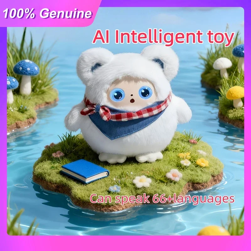 

100% Genuine AI Toy Overseas Edition, Smart Voice Conversation & LED Eyes, WiFi Emotional Companionship E Pet for Kid Adult