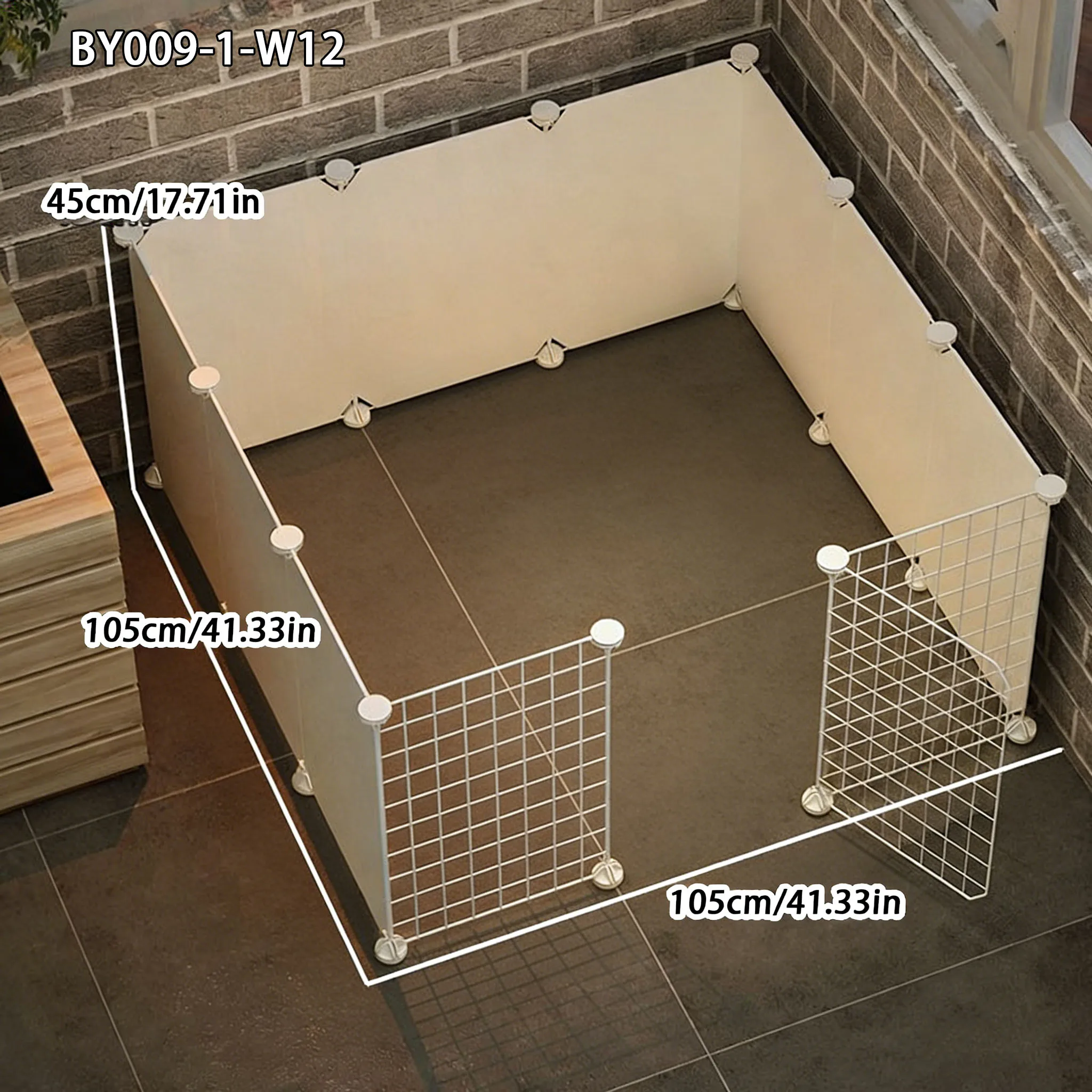 Indoor Dog Fence with Height Adjustment, Modular Design for Small Dogs, Home Pet Toilet Training Isolation, Anti-Jump Net, Guardrail, Fence