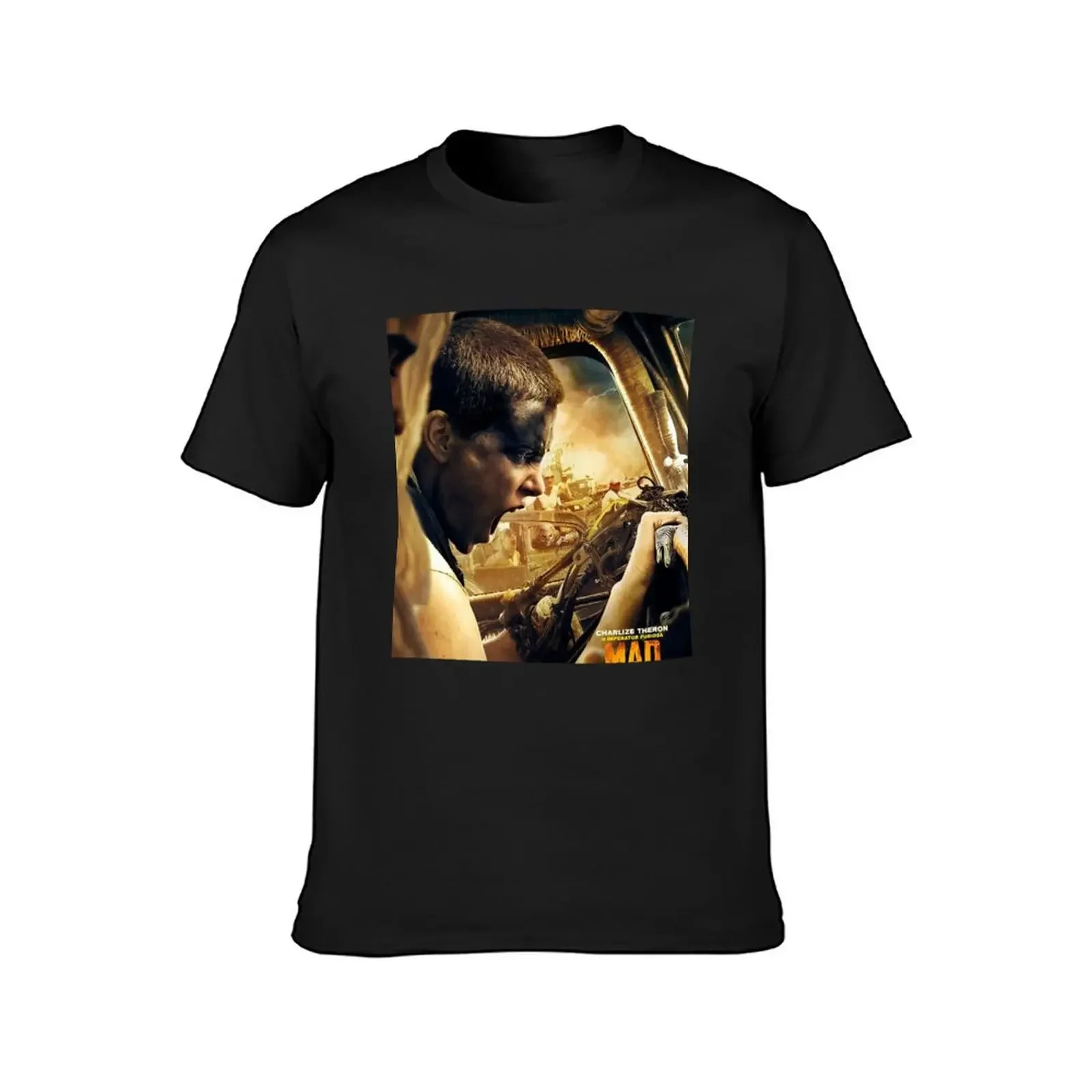 Mad Max Fury Road Movie Poster Furiosa T-Shirt boys whites anime shirts graphic tee men