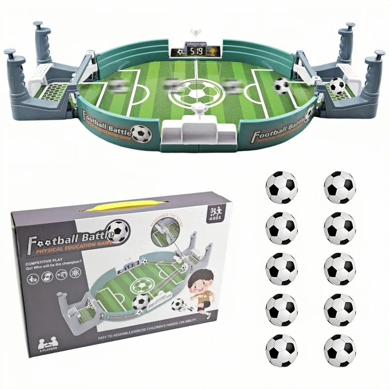 1 Set Table Soccer Board Game Family Party Desktop Interactive Soccer Toys Portable Sports Outdoor Boy Toy Gift