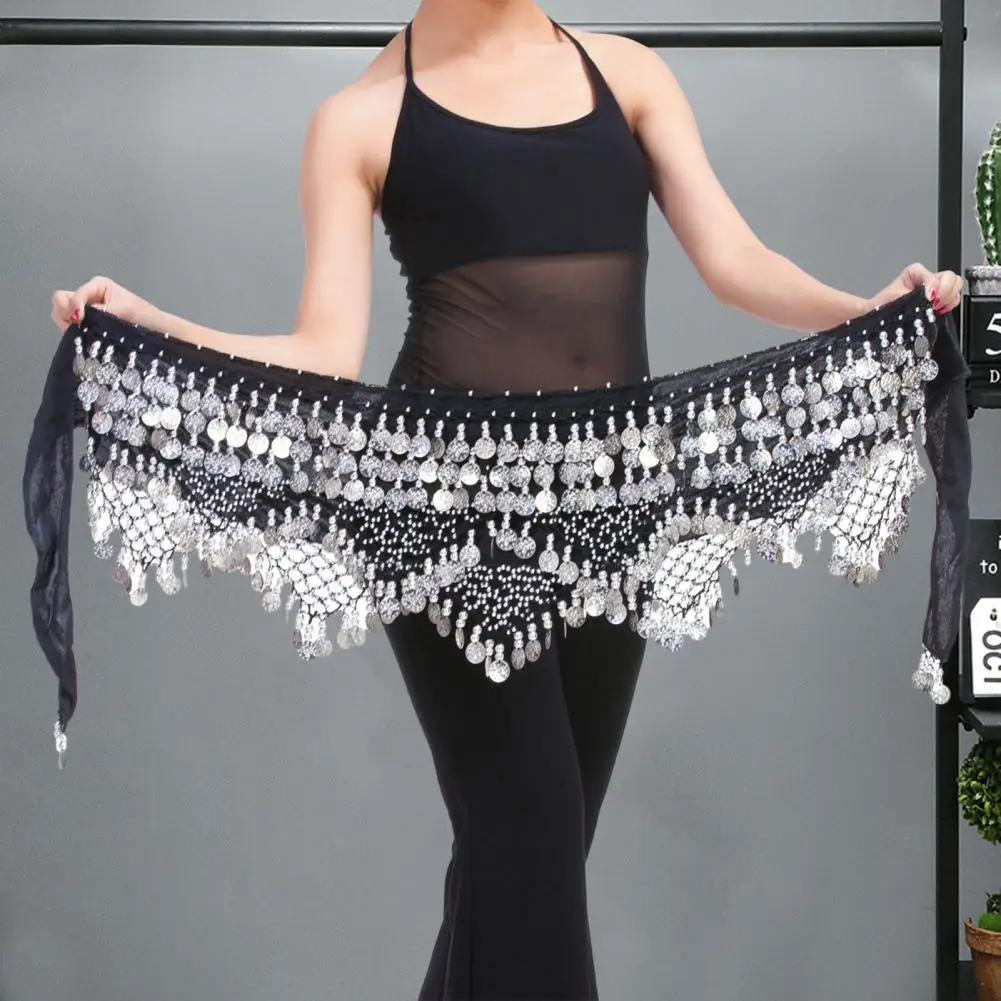Fluwelen Buikdans Taille Keten met Munt Lace-up Lichtgewicht Vrouwen Dansen Taille Riem Danser Accessoires Danskostuum Kleding