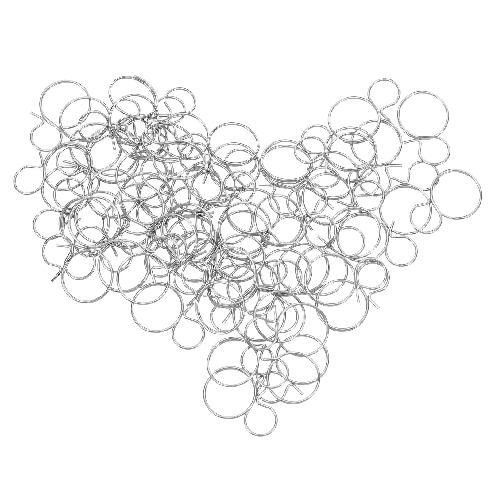 

100 шт. хрустальных аксессуаров для светильников: соединительные штифты из нержавеющей стали в форме восьмерки для люстр и солнечных ловушек (запасные части)