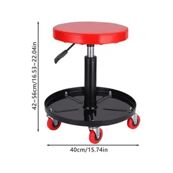 5 Wheels Car Repair Stool Auto Repair Tool Adjustable Lifting and Rounding Workshop Repair Seat Mechanical Repair Seat