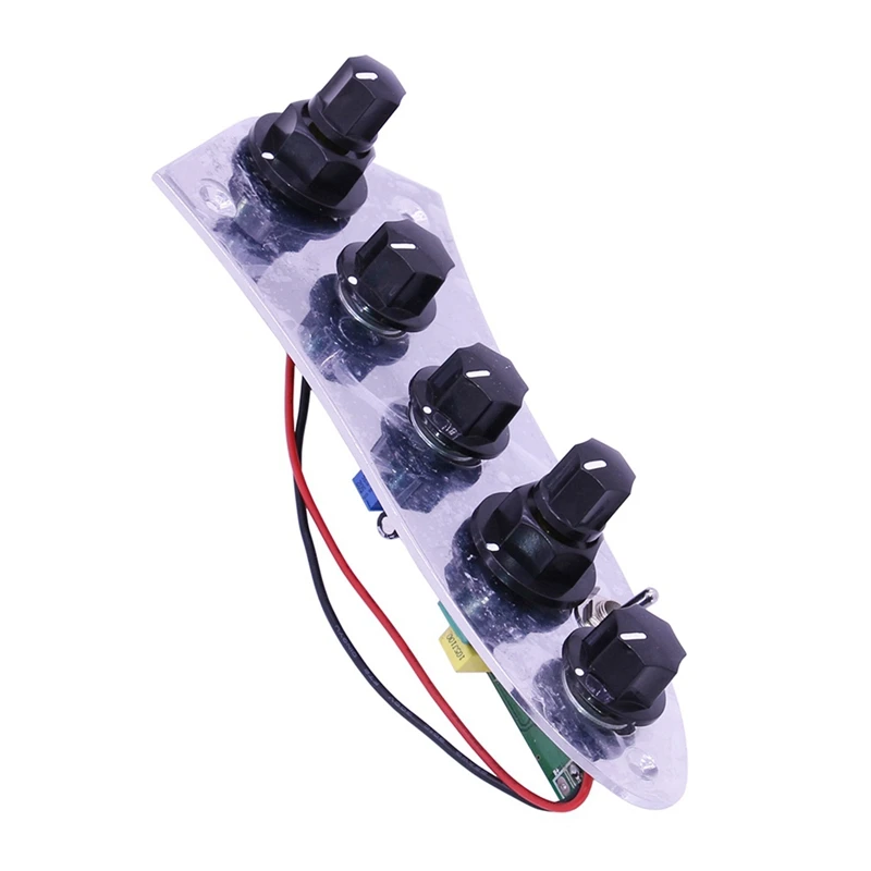 4X 5 Jazz JB Bass Loaded Wired Control Plate For 4/5 String Bass Guitar Parts