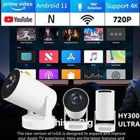 XIAOHUI 4K HY300 ULTRA Projector Built in 5W Speaker 1280*720P Android 11 8000 Lumens Wifi6 BT5.4 Outdoor Portable Projector
