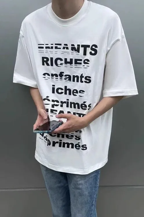 2024 Enfants Riches Deprimes ERD T-Shirt Alphabet slogan printed short sleeved T-shirt TX1119