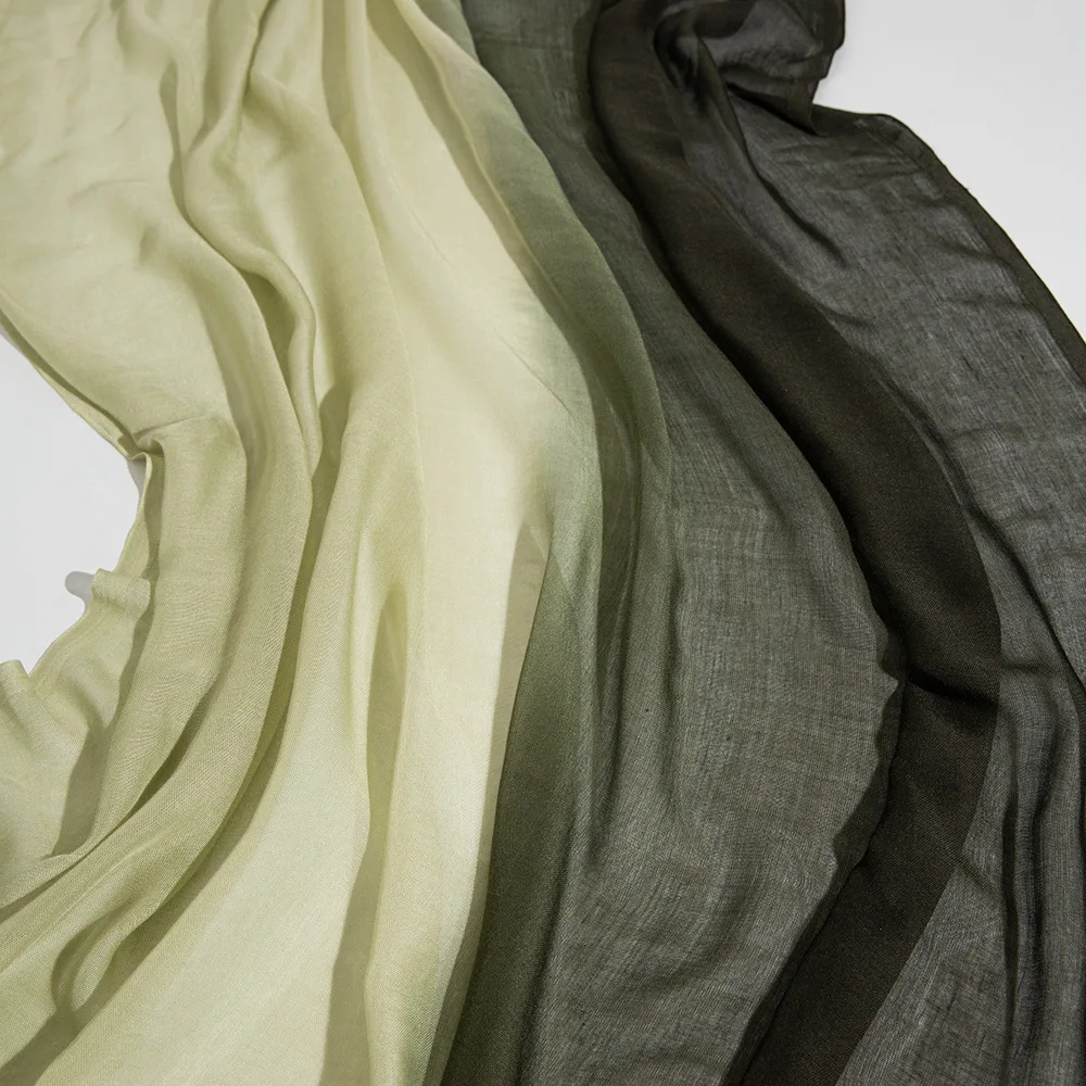 

190*110 см большой размер градиент цвета длинный шарф мусульманский хиджаб женский платок вуаль шали обертка тюрбан банданы повязка на голову Bufanda