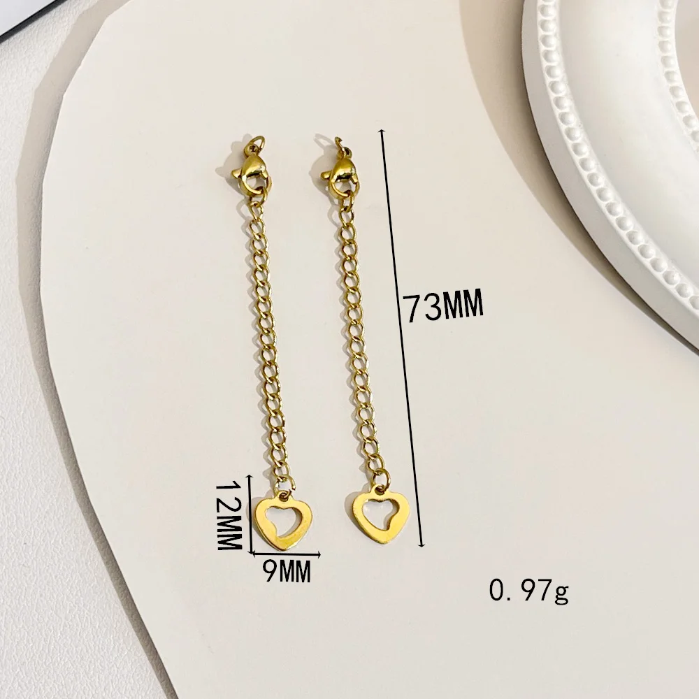 تصميم ودي 100 قطعة سلسلة تمديد من الفولاذ المقاوم للصدأ/صناعة يدوية/إكسسوارات مجوهرات/موصلات/خطافات ومشابك ذاتية الصنع # 195337