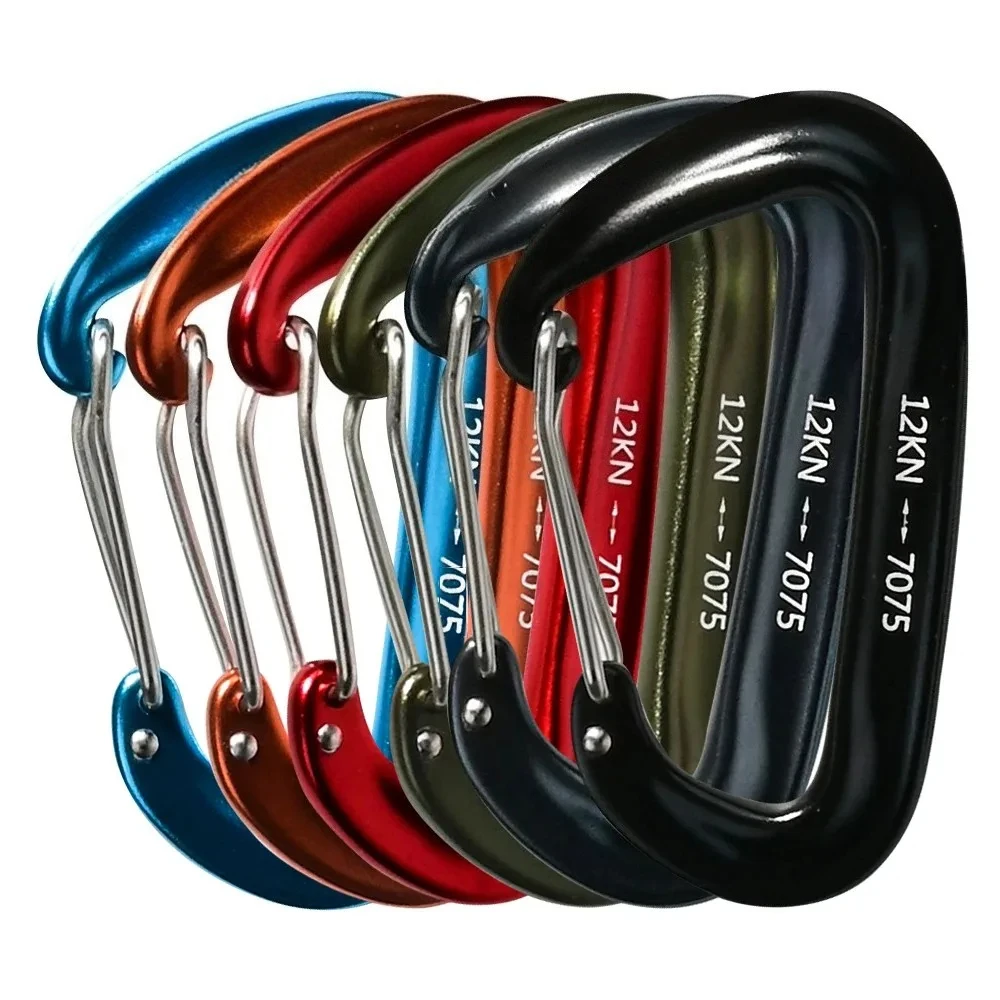 6-Piece Aluminum Carabiner Set 1