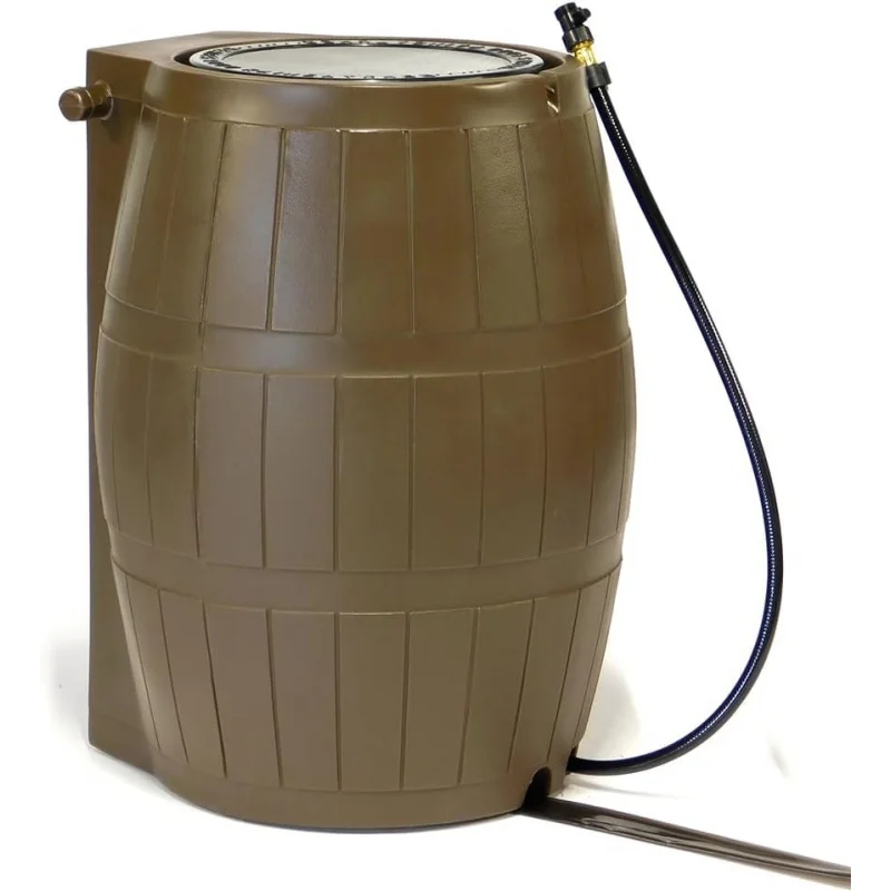 

Outdoor Raincatcher 4000 Rain, 50 Gallon Flat-Back Rainwater Catcher with Spigots, Portable Storage Home