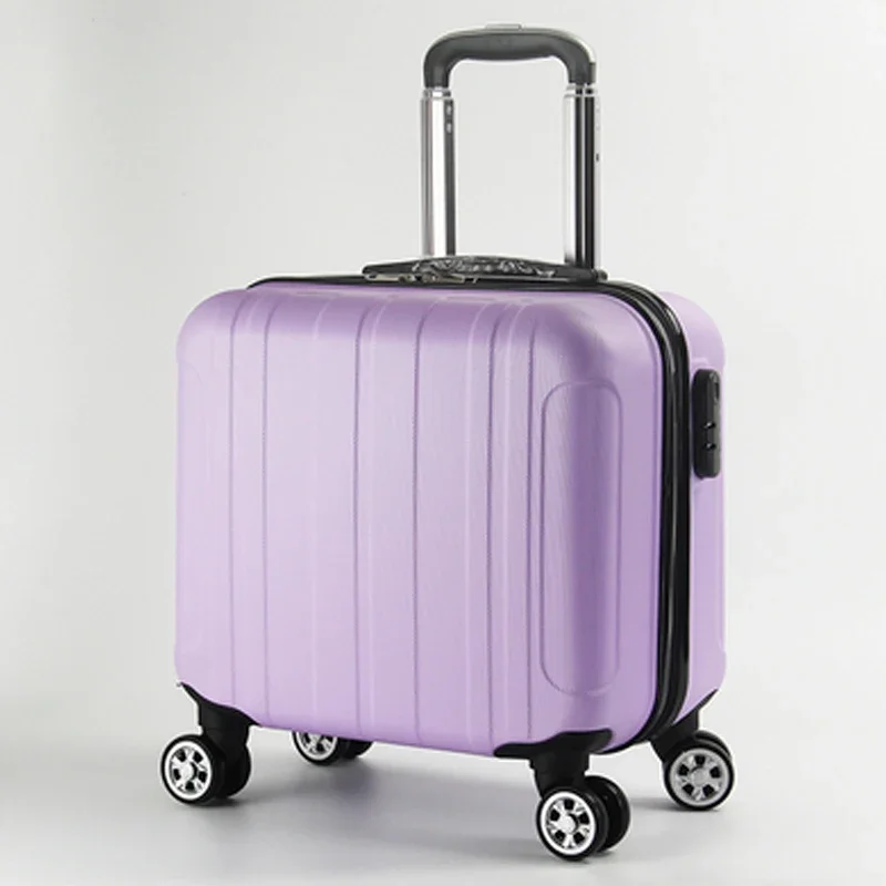 Mode Kleine Koffers Op Wielen Dames Mini Cabine Koffer Trolley Case Wachtwoord Dragen Op Bagage Cosmetische Tas 18 Inch