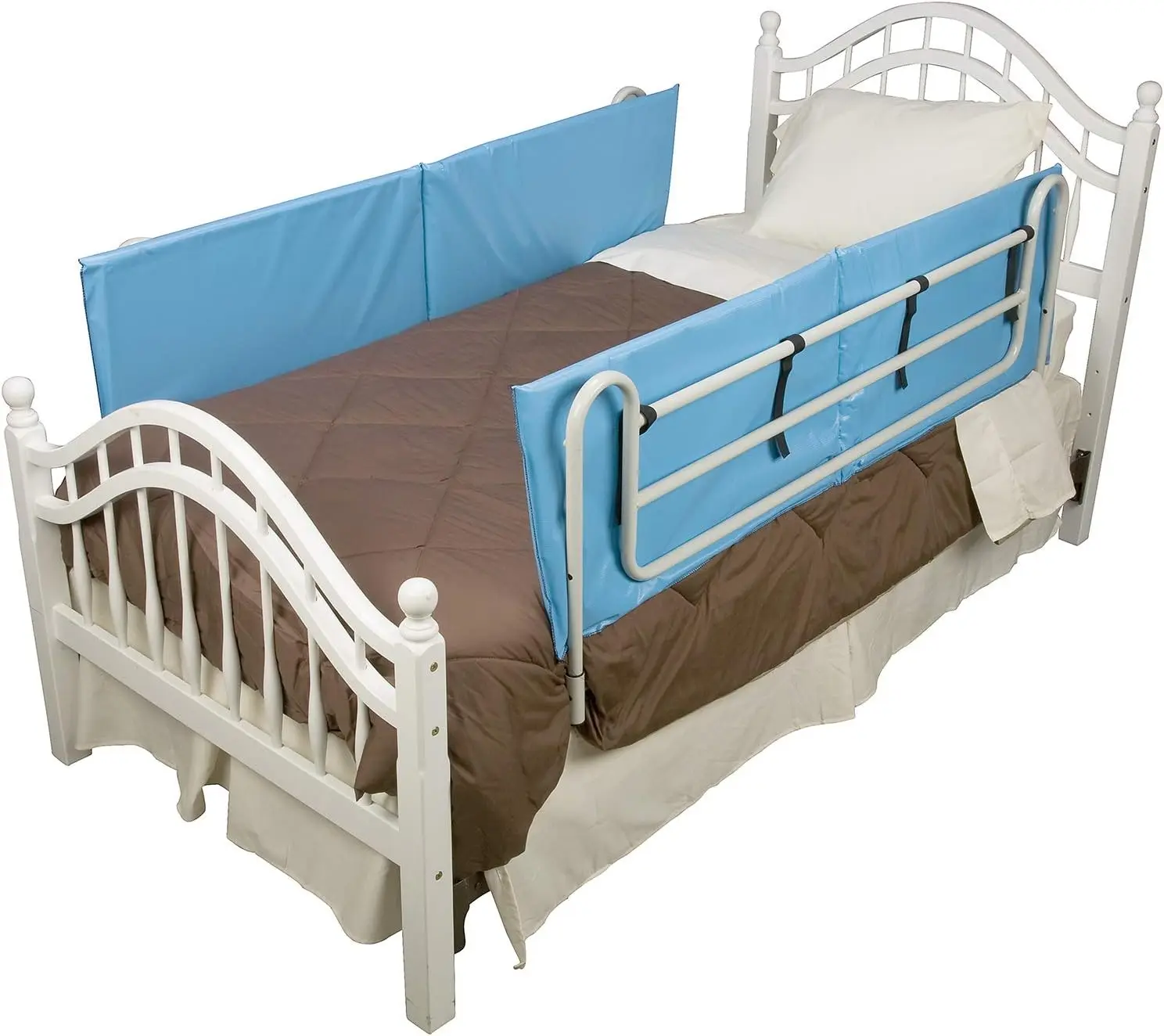 Protetor de Cama e Almofada para Idosos e Pessoas com Deficiência, Azul, 60x15x0.5 Polegadas, Pacote com 2