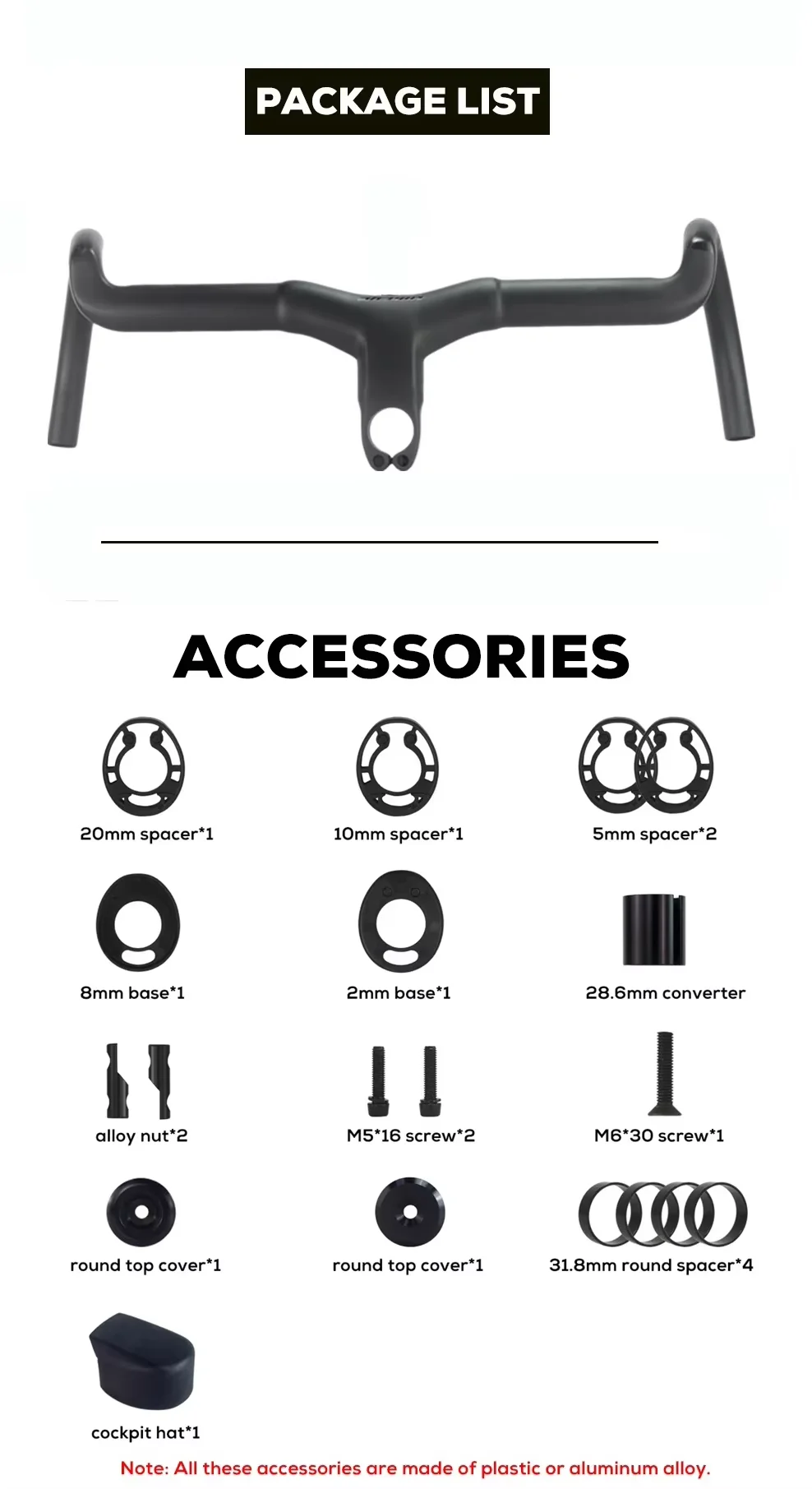 Ullicyc T1000 Carbon Creston IC Sl X Full Internal Cable Routing Road Bicycle Gravel Integrated  Handlebar DI2  With Accessories
