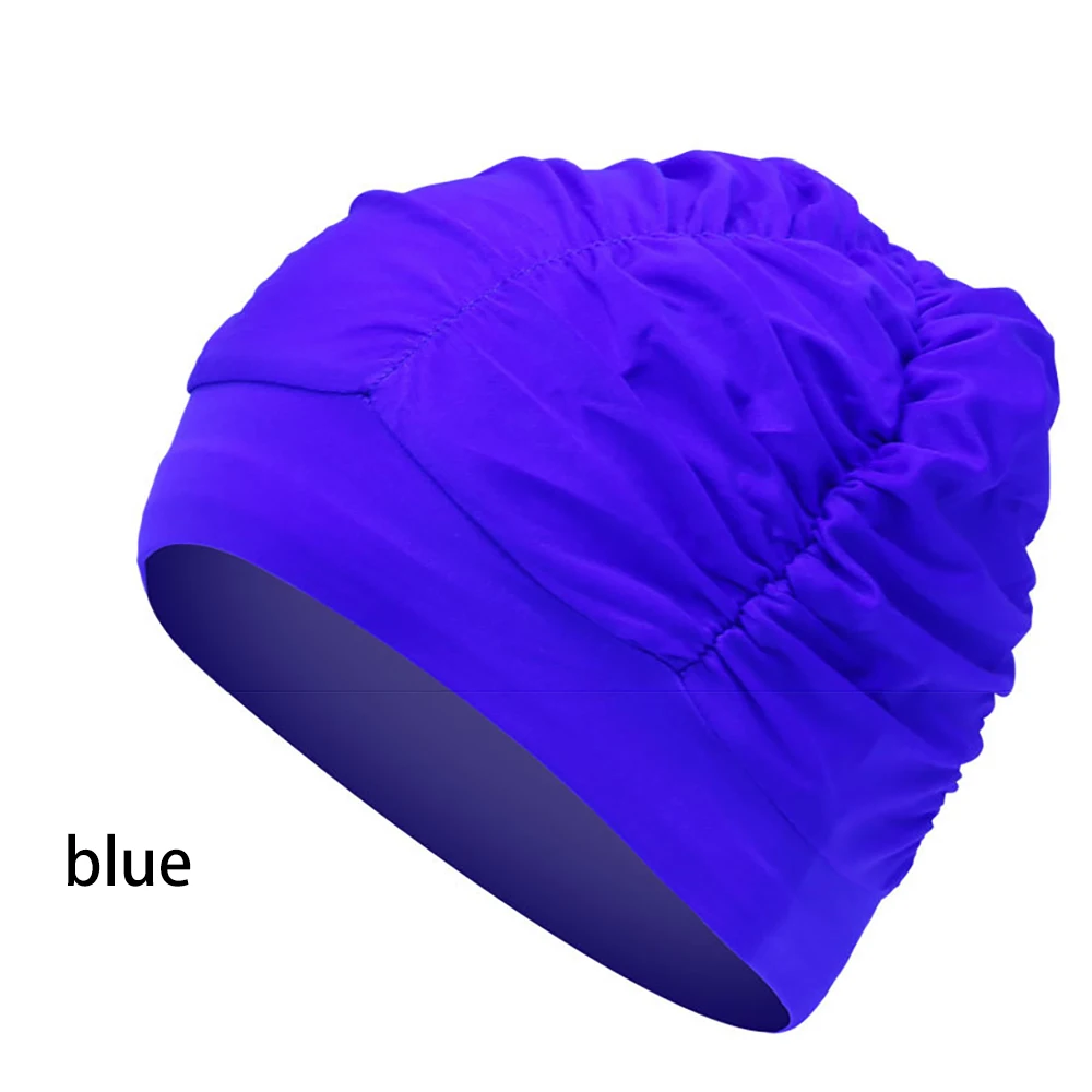 Swim Pool Hat For Men Women Adult Kids Long Hair Pool Hat Non-slip Elastic Bandana Elasticity Environmentally Friendly Swim Caps