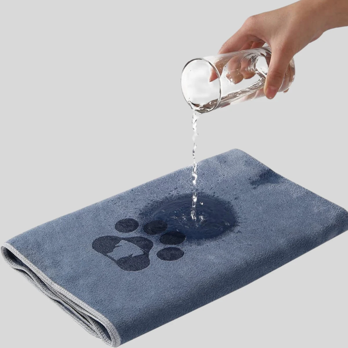 Microfiber Pet Bath Towel 35X75/70X140CM Embroidered Super Soft Absorbent Quick-dry Thick Dog Cat Blanket