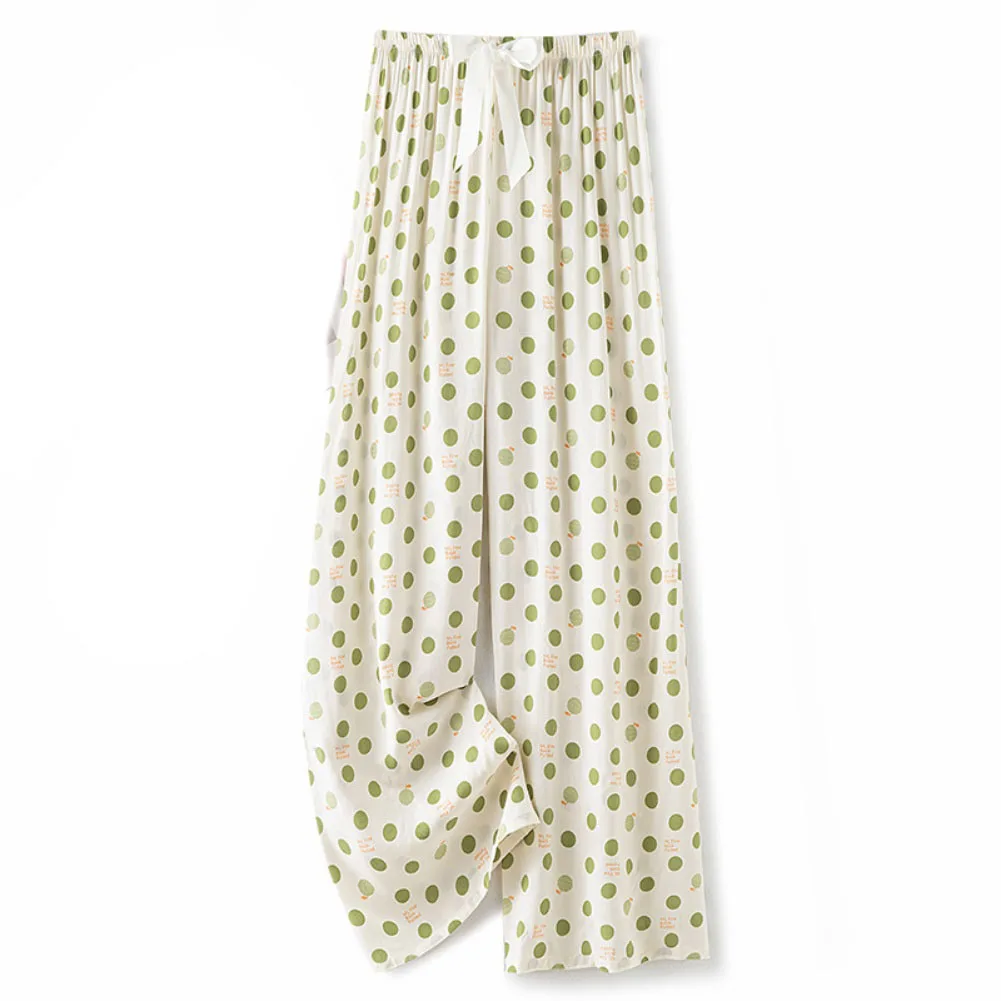 Comfortable Pants Silk Trousers Suitable For Various Occasions Breathable Fabric Capre Design Casual Style Elastic Waist