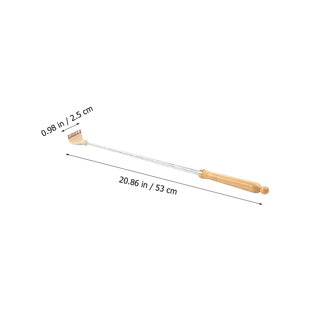 Telescoping Wooden Back Scratcher Adjustable Long Handle Portable Body Massager For Itching Relief Practical Scratch Tool For