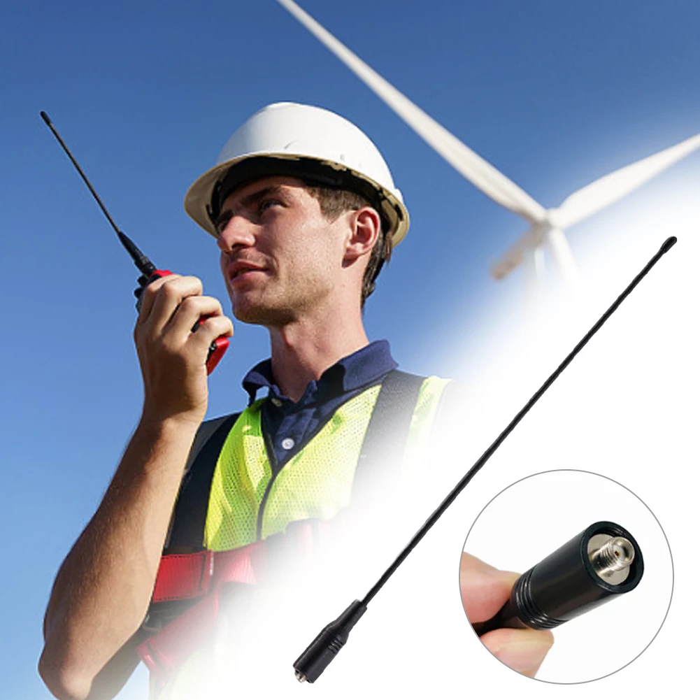 

NA-771 Dual Band Antenna Dual Wide Band SMA Female Walkie Talkie UHF Flexible Antenna 144/430MHz for Baofeng UV 5R UV-B5 BF-V8