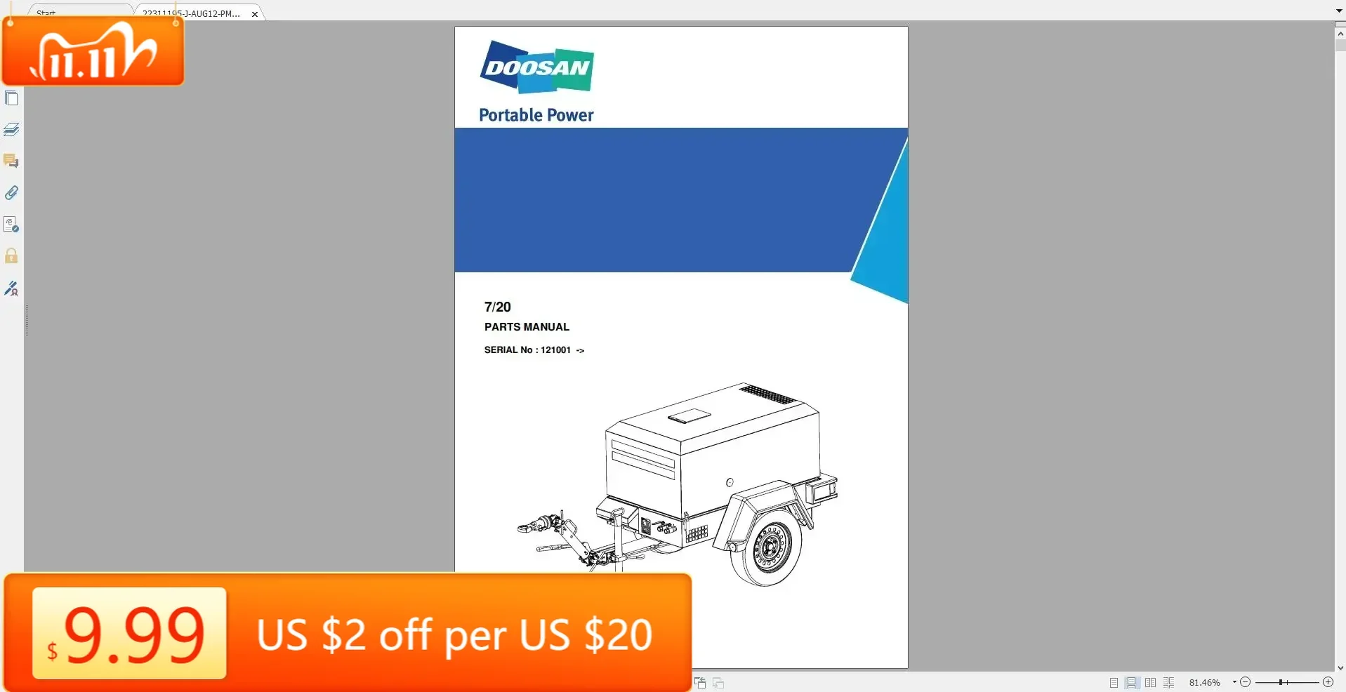 

TruckEPC Doosan Ingersoll Rand 17,49 ГБ PDF [03.2019] Каталог деталей Руководство по эксплуатации и обслуживанию Полный DVD