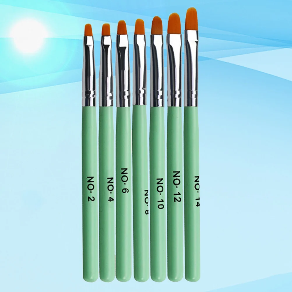 

Nail Decoration Dotting Pen Colored Painting Brush Oil Manicure Tools Wooden