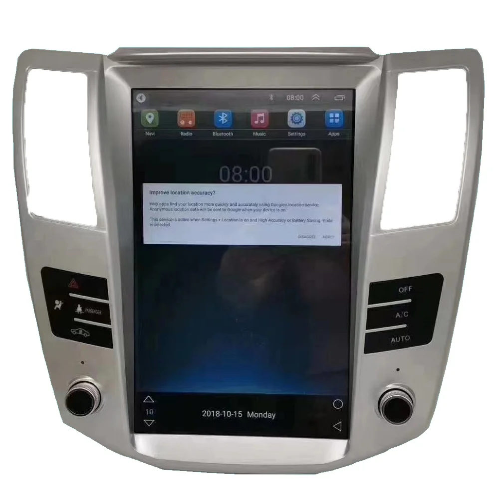 

12.1" Vertical Android Radio Screen for LEXUS RX330 with Steering Wheel Control Canbus Hands-free Car GPS Player