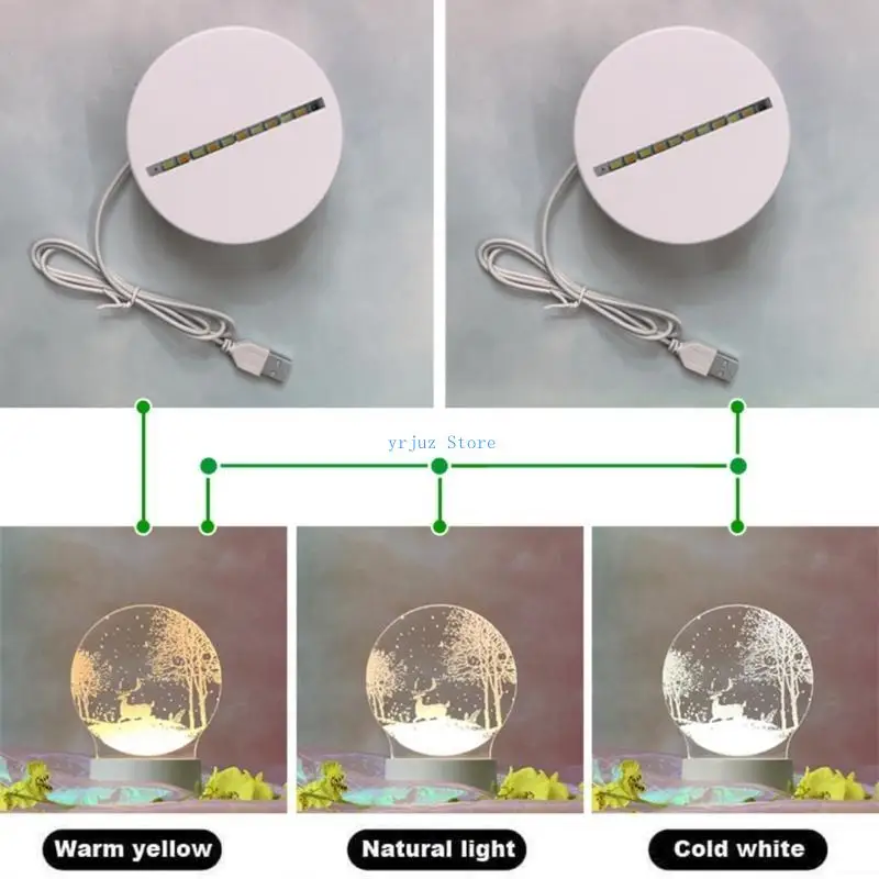 

583D Прозрачный акриловый настольный календарь со светодиодной подсветкой, стираемый маркер для настольной доски для заметок
