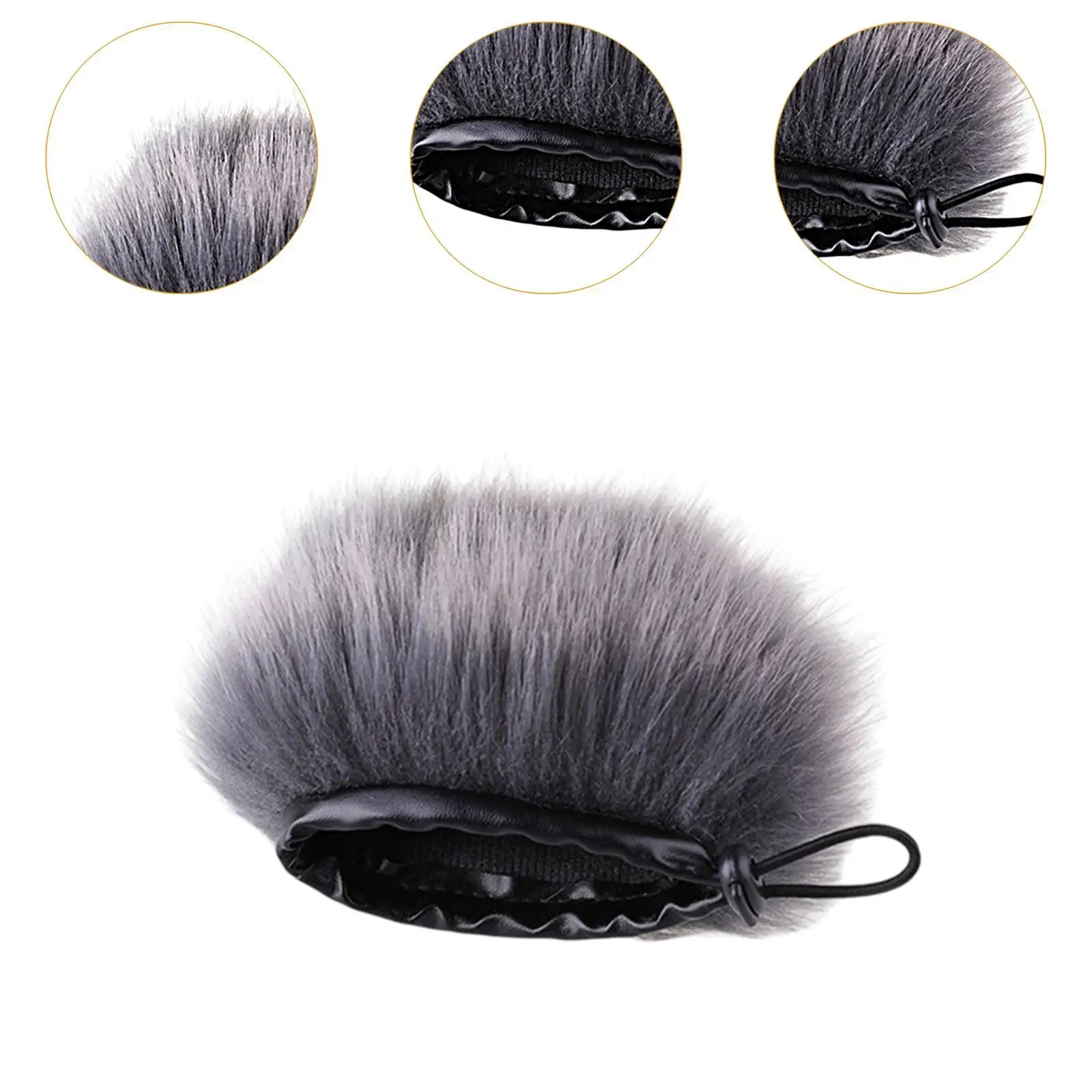 Parabrezza per microfono Parabrezza peloso portatile antirumore per Zoom H1N