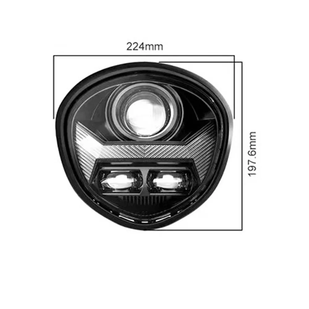 مصباح أمامي Led جديد للدراجة النارية E24 معتمد عالي منخفض شعاع DRL لـ Yamaha Motors 2010-2017 V Star 1300 XVS 1300 مقاوم للماء IP68