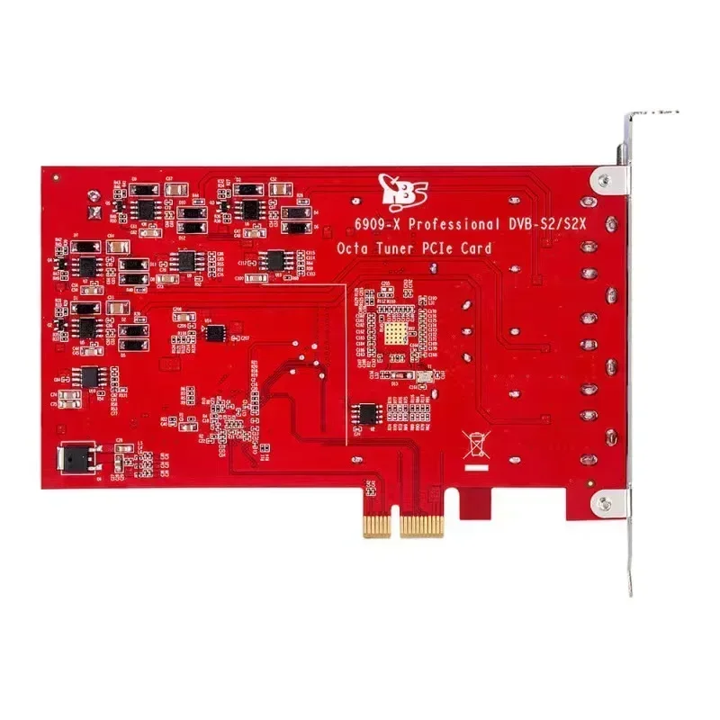 TBS 6909X Professional DVB-S2/S2X Octa Tuner PCI-E Card TBS 6909-X  FTA Satellite Signal