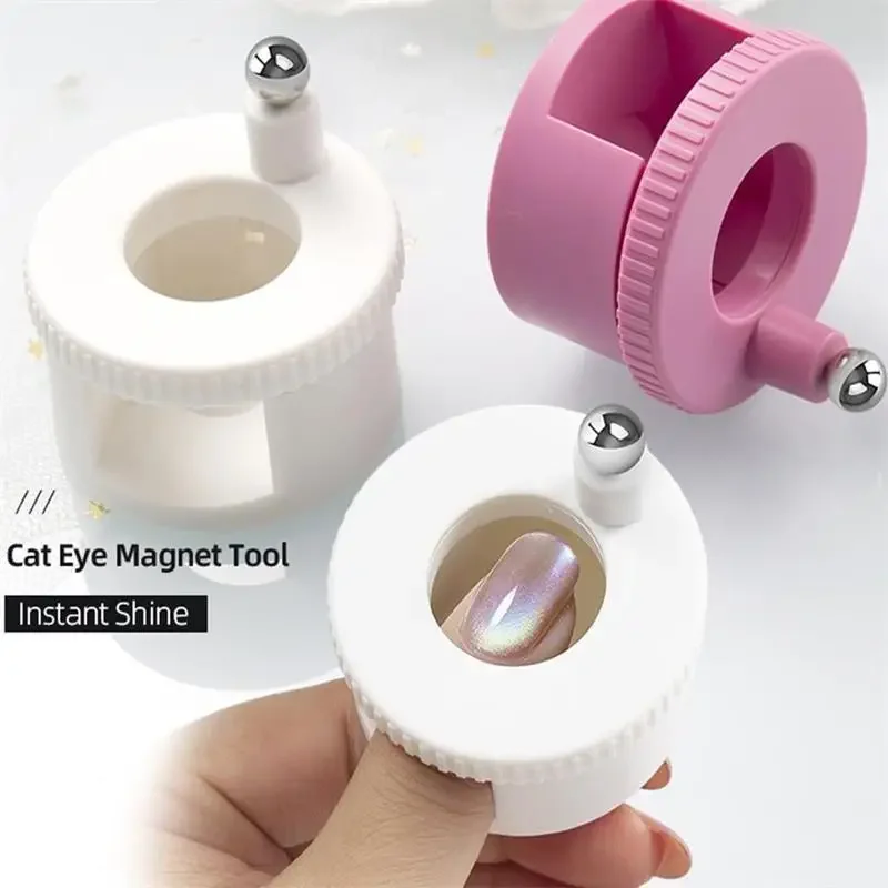 Manicure Magnet Glass Bead Cat Eye Nail Art Stick Automatic Rotating Strong Magnetic Suction Portable Nail Salon DIY Nail Tool