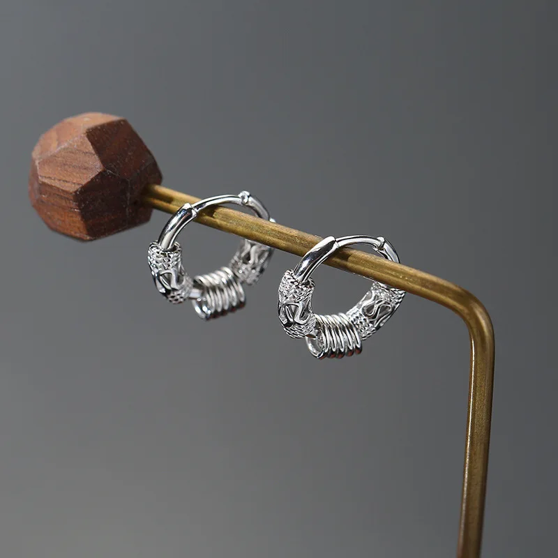 

1 piece - Men's style - Piercing design - Stainless steel earrings - Suitable for both men and women in punk and hip-hop styles