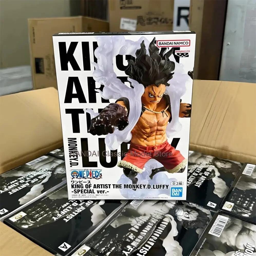 BANDAI Genuine Anime ONE PIECE KING OF ARTIST SPECIAL Ver Monkey D Luffy Gear 4 Anime Action Figure Collectible Model Toy Gift view 6