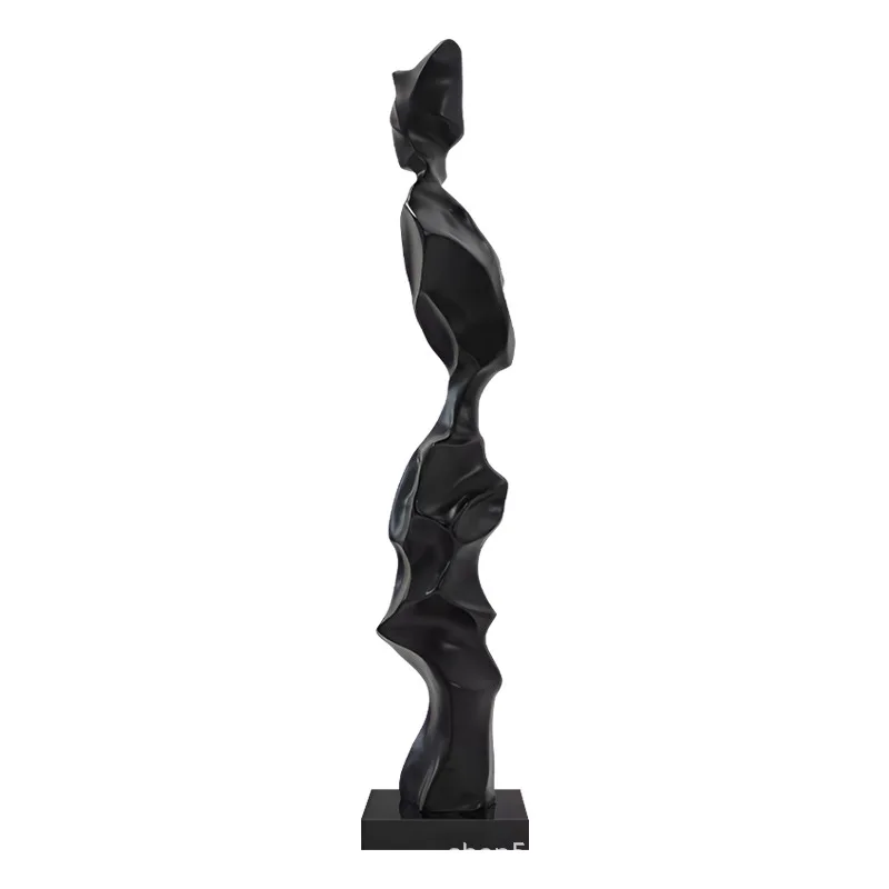 Modern light luxury large-scale fiberglass sculpture ornament, lobby aisle corridor floor-to-ceiling sales office