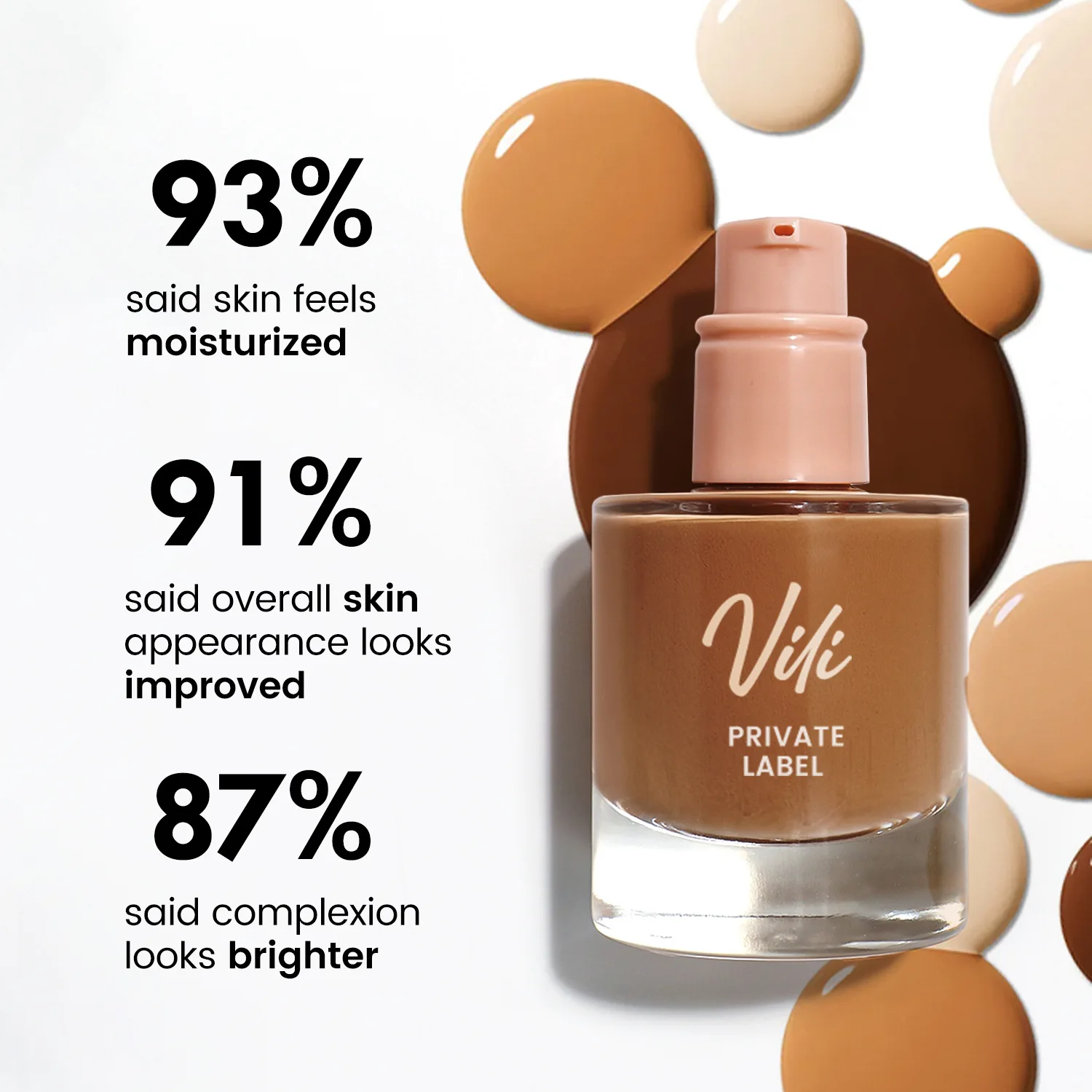 ماكياج الأساس السائل العلامة الخاصة التغطية الكاملة ماتي الأساس للماء طويلة الأمد مستحضرات التجميل النباتية بالجملة 5PCS