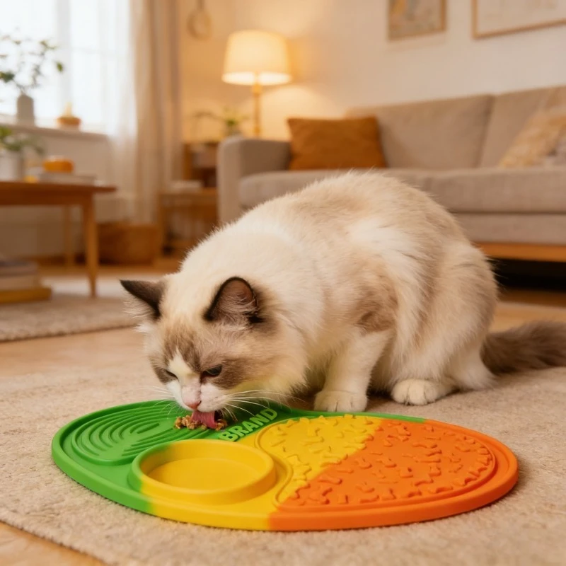 

New Pet Licking Mat Slow Feeding Pad with Strong Suction Cup Anti-Slip Design Dog Cat Food Dispenser Anxiety Relief Boredom