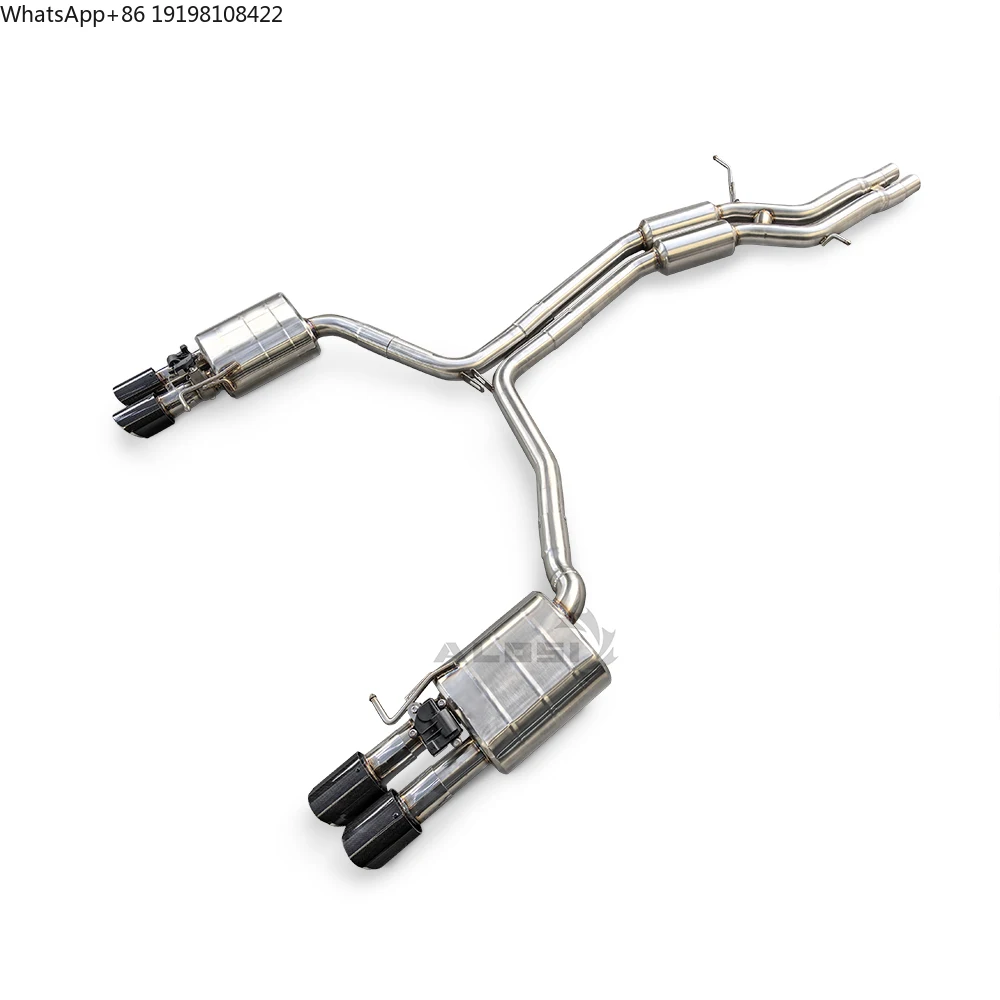 

Valve CATBACK Exhaust for Audi S4 3.0T 2009-2015 High Performance Exhaust with Valve Control for Four Outlet Pointed Exhaust