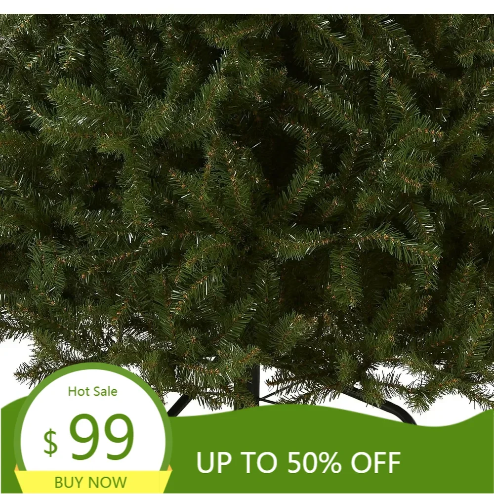 Árbol de Navidad artificial verde abeto Dunhill con soporte, 9 pies de alto