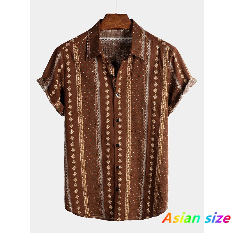 

Summer 3D Stripe Printed BusinessShirts For Men 2025 Fashion Streetwear Short Sleeve T Shirt Unisex Buttons Lapel Shirts Blouses