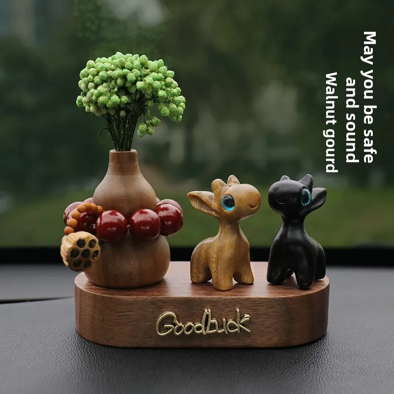 

Подходит для автомобильных украшений Tesla, Land Rover, BMW, Audi, Mercedes, Toyota — украшение интерьера автомобиля из сандалового дерева «One Deer Peace»