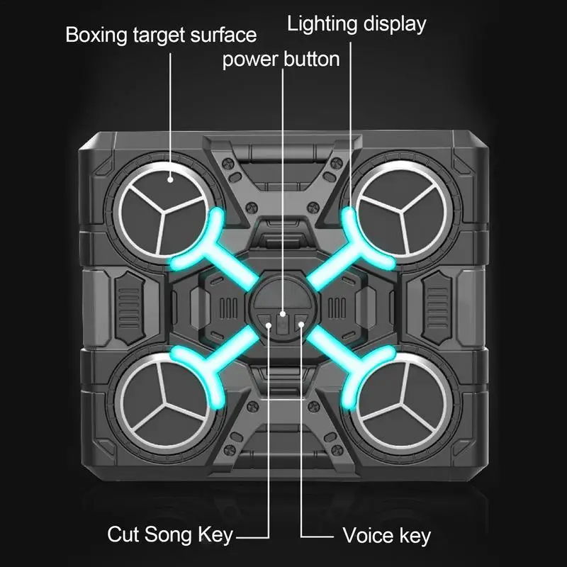 Music Boxing Interactive Electronic Boxing Music Workout Machine Multifunctional Music Punching Machine Wall Boxing Punching Pad