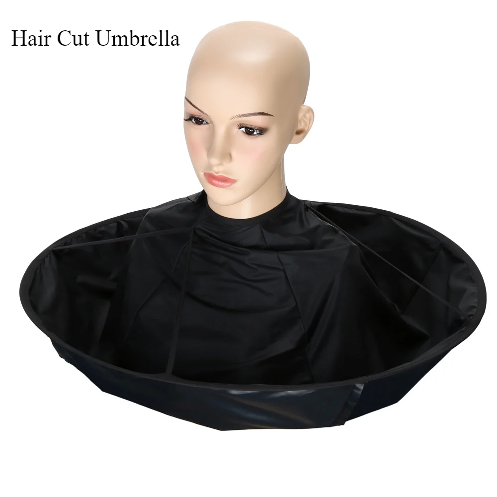 Hair Cut Umbrella Capes Haircut Cloak Cloth Hair Dye Three-Dimensional Breathable Household Haircut Cloak Foldable Haircut Tool