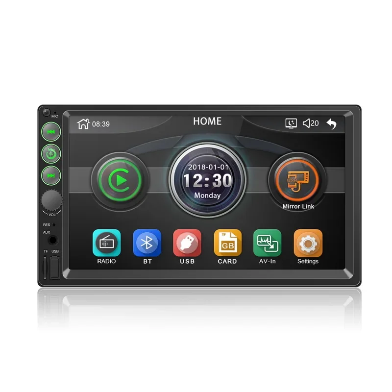 

Radio mode frequency single band 87.5M-108M FM Main material of the product 7 inch display Capacitive touch screen C200 master
