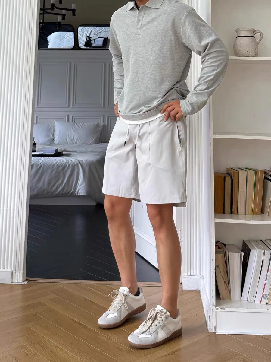 

Lightweight Qui-Dry Breathable Fitn Men's orts Summer 7 Inch Sports Leisure American Sle Four-Quarter Casual orts