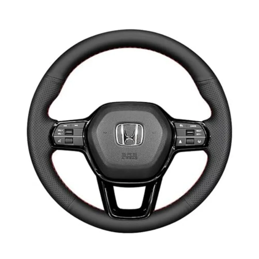 

Hand-Stitched Steering Wheel Wrap for 11th Gen Honda Civic 2022 Interior Steering Wheel Protection Skin Cover Accessories